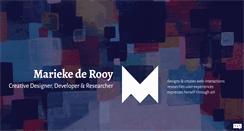 Desktop Screenshot of mariekederooy.com